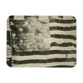 Star Spangled Banner: American Flag on Display Magnet (Horizontal)