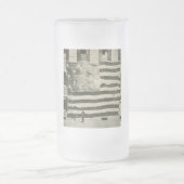 Star Spangled Banner: American Flag on Display Mattglas Bierglas (Mittel)