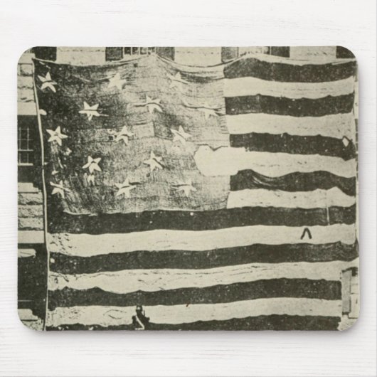 Star Spangled Banner: American Flag on Display Mousepad (Vorne)