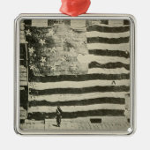 Star Spangled Banner: American Flag on Display Ornament Aus Metall (Vorne)