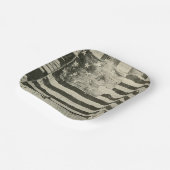 Star Spangled Banner: American Flag on Display Pappteller (Gewinkelt)