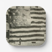 Star Spangled Banner: American Flag on Display Pappteller (Vorderseite)