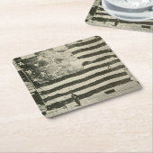 Star Spangled Banner: American Flag on Display Rechteckiger Pappuntersetzer (angewinkelt)