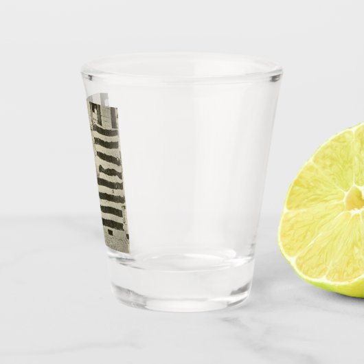 Star Spangled Banner: American Flag on Display Schnapsglas (Rechts)