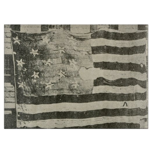 Star Spangled Banner: American Flag on Display Schneidebrett (Vorderseite)