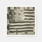 Star Spangled Banner: American Flag on Display Serviette (Vorderseite)