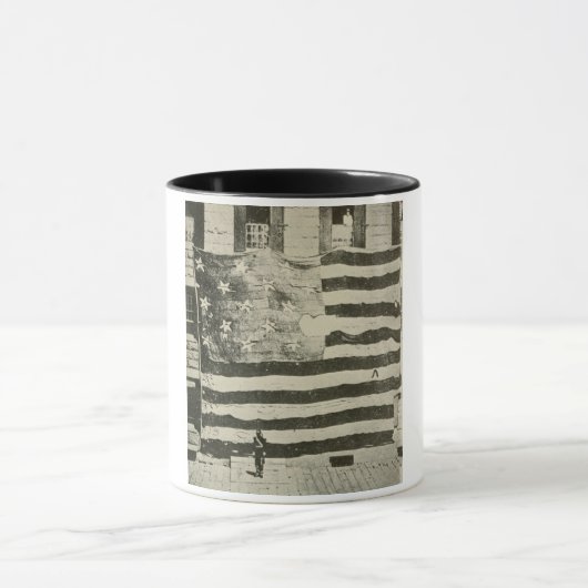 Star Spangled Banner: American Flag on Display Tasse (Zentrum)