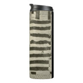 Star Spangled Banner: American Flag on Display Thermosbecher (Nach rechts gedreht)