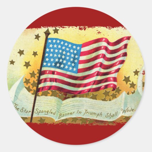 Star Spangled Banner American Flag Stickers (Vorderseite)