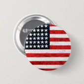 Star Spangled Banner - Amerikanische Flagge Button (Vorne & Hinten)