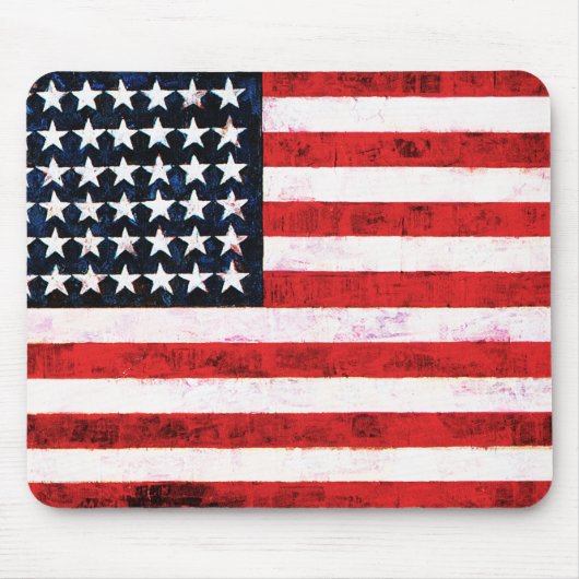 Star Spangled Banner - Amerikanische Flagge Mousepad (Vorne)