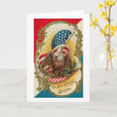 Star Spangled Banner Eagle Karte (Gelbe Blume)
