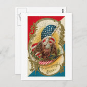 Star Spangled Banner Eagle Postkarte (Vorne/Hinten)