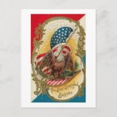 Star Spangled Banner Eagle Postkarte (Vorderseite)
