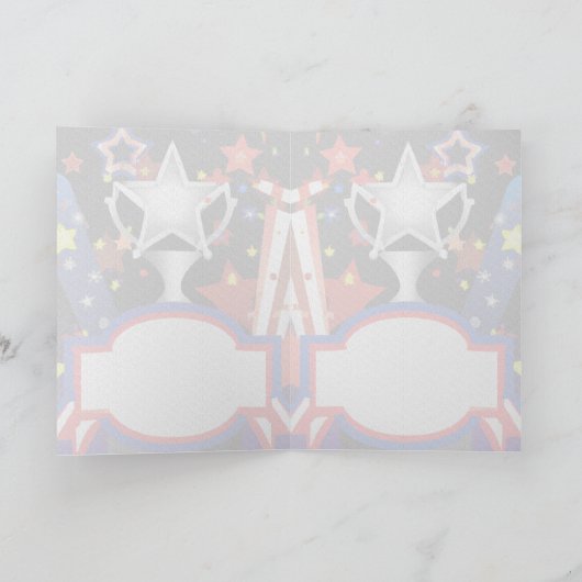 Star Spangled Banner Gruß/Note Card Karte (Innenseite)