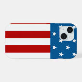 Star Spangled Banner iPhone 15 Hülle (Rückseite (Horizontal))