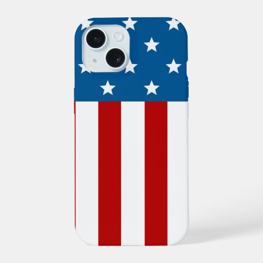 Star Spangled Banner iPhone 15 Hülle (Rückseite)