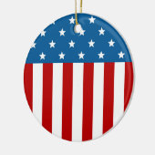 Star Spangled Banner Keramik Ornament (Links)