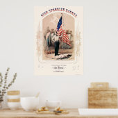Star Spangled Banner Lithograph von P.S. Duval 186 Poster (Küche)