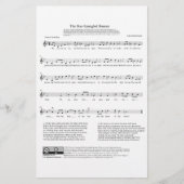 Star-Spangled Banner National Anthem Music Sheet Briefpapier (Vorderseite)