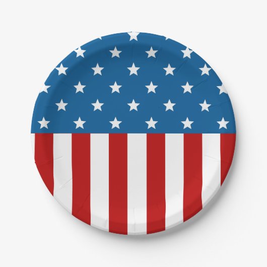 Star Spangled Banner Pappteller (Vorderseite)
