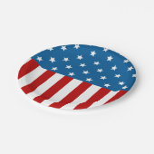 Star Spangled Banner Pappteller (Schrägansicht)