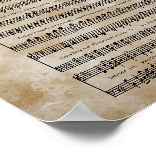 Star-Spangled-Banner Poster (Ecke)