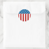 Star Spangled Banner Runder Aufkleber (Tasche)