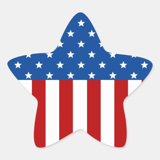 Star Spangled Banner Stern-Aufkleber (Vorderseite)