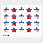 Star Spangled Banner Stern-Aufkleber (Blatt)