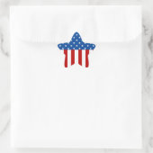 Star Spangled Banner Stern-Aufkleber (Tasche)