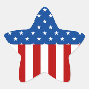 Star Spangled Banner Stern-Aufkleber