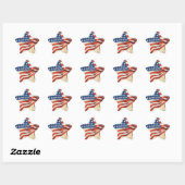 Star Spangled Banner Stern-Aufkleber (Blatt)