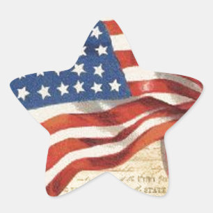 Star Spangled Banner Stern-Aufkleber