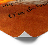 Star Spangled Banner Texte Eagle Poster (Ecke)