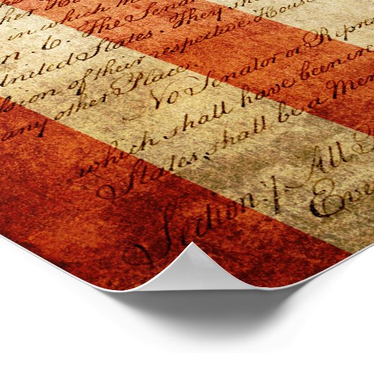 Star Spangled Banner Vintag Poster (Ecke)