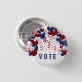 Star Spangled Celebration Arch Vote Button (Vorne & Hinten)