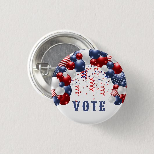 Star Spangled Celebration Arch Vote Button (Vorne & Hinten)
