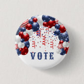 Star Spangled Celebration Arch Vote Button (Vorderseite)