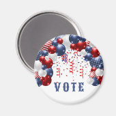 Star Spangled Celebration Arch Vote Magnet (Vorderseite/Rückseite)