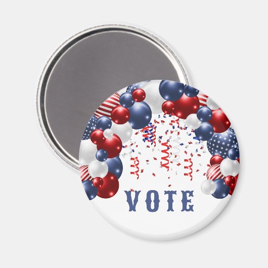 Star Spangled Celebration Arch Vote Magnet (Vorderseite/Rückseite)