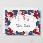 Star Spangled Celebration Birthday Einladung (Vorderseite)