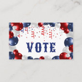 Star Spangled Celebration Vote Visitenkarte (Vorderseite)