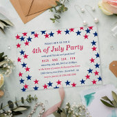 Star-Spangled Confetti 4. Juli Party Acryleinladungen