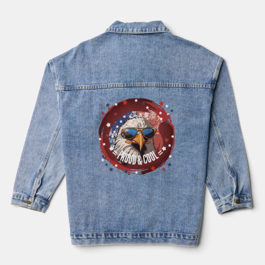 Star Spangled Cool Eagle Denim Jacket Jeansjacke (Rückseite)