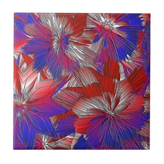 Star Spangled Fliese (Vorderseite)