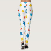 Star-Spangled Fun: Primary Star Print Leggings (Rückseite)
