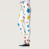 Star-Spangled Fun: Primary Star Print Leggings (Links)