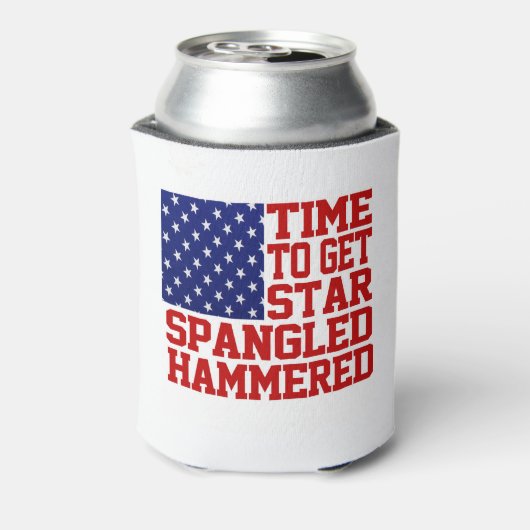 Star Spangled Hammered Dosenkühler (Kanne Rückseite)