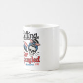 Star Spangled Hammered Skull Kaffeetasse (VorderseiteRechts)